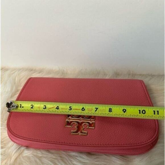 TORY BURCH BRITTEN CROSSBODY CLUTCH BAG Cosmo Pink New With Tag - Picture 8 of 12